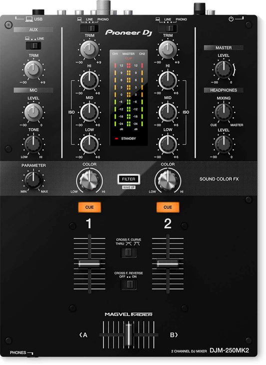 Pioneer DJM-250MK2 2-Channel DJ Mixer - ProSound and Stage Lighting
