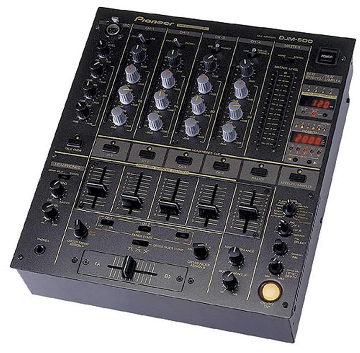 Pioneer DJM600 DJ Mixer with Sampler Black Version - ProSound and Stage Lighting