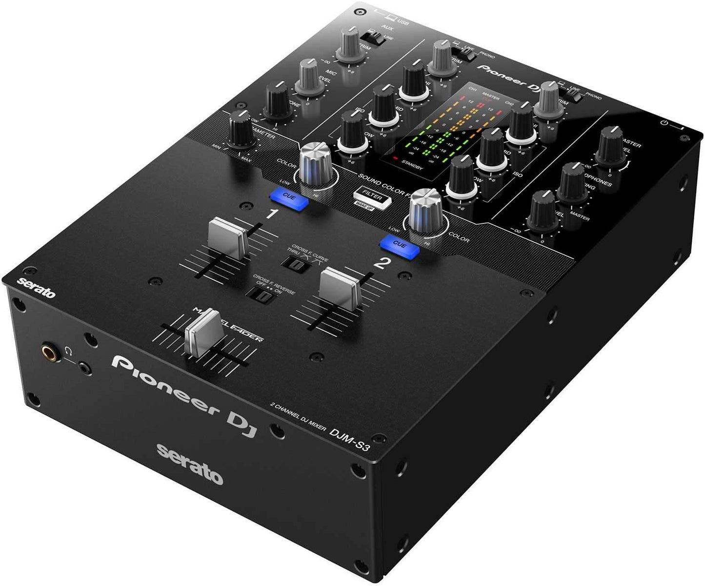 Pioneer DJM-S3 2-Channel Mixer for Serato DJ - ProSound and Stage Lighting