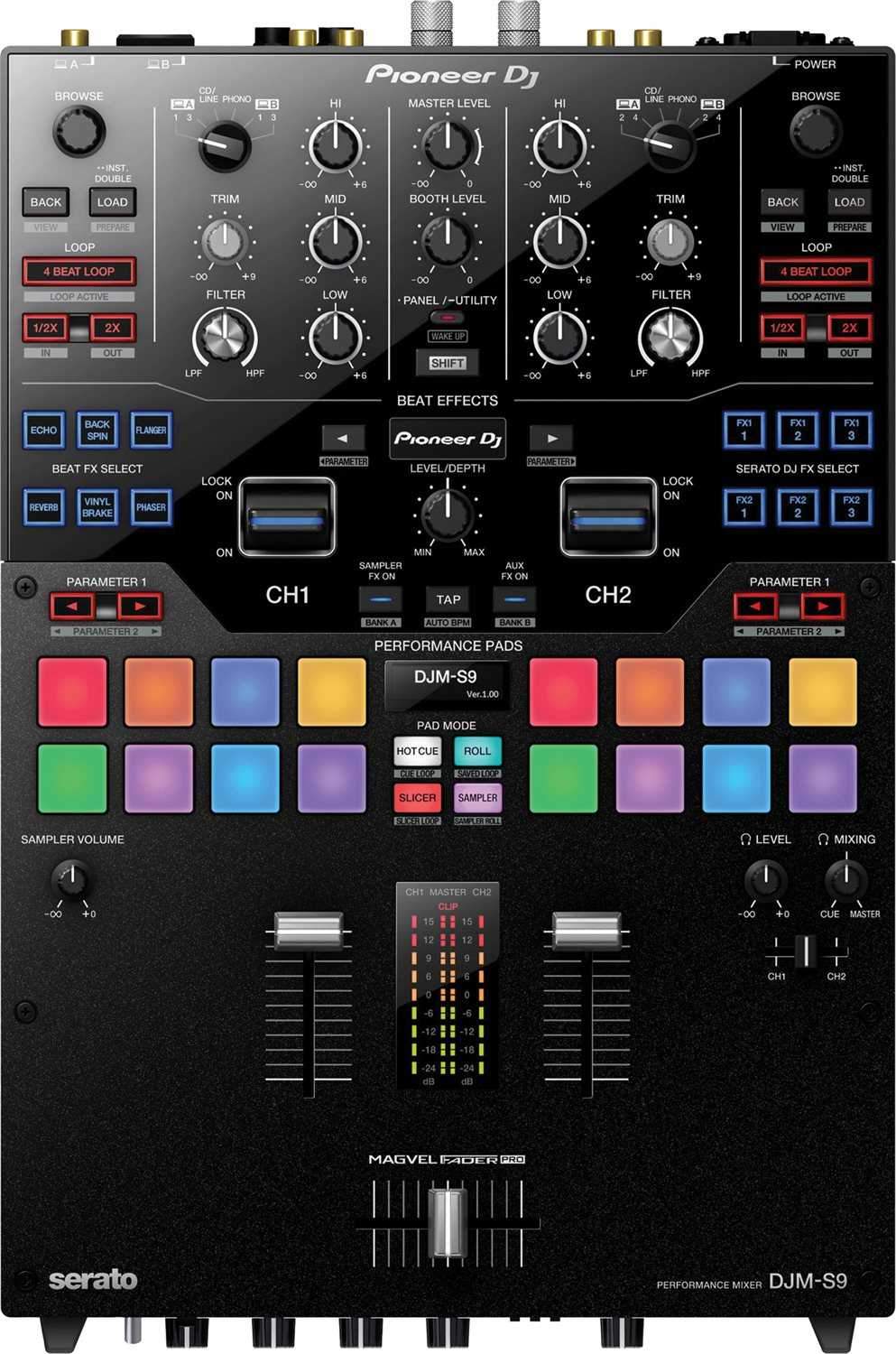 Pioneer DJM-S9 2-Channel DJ Mixer for Serato DJ - ProSound and Stage Lighting
