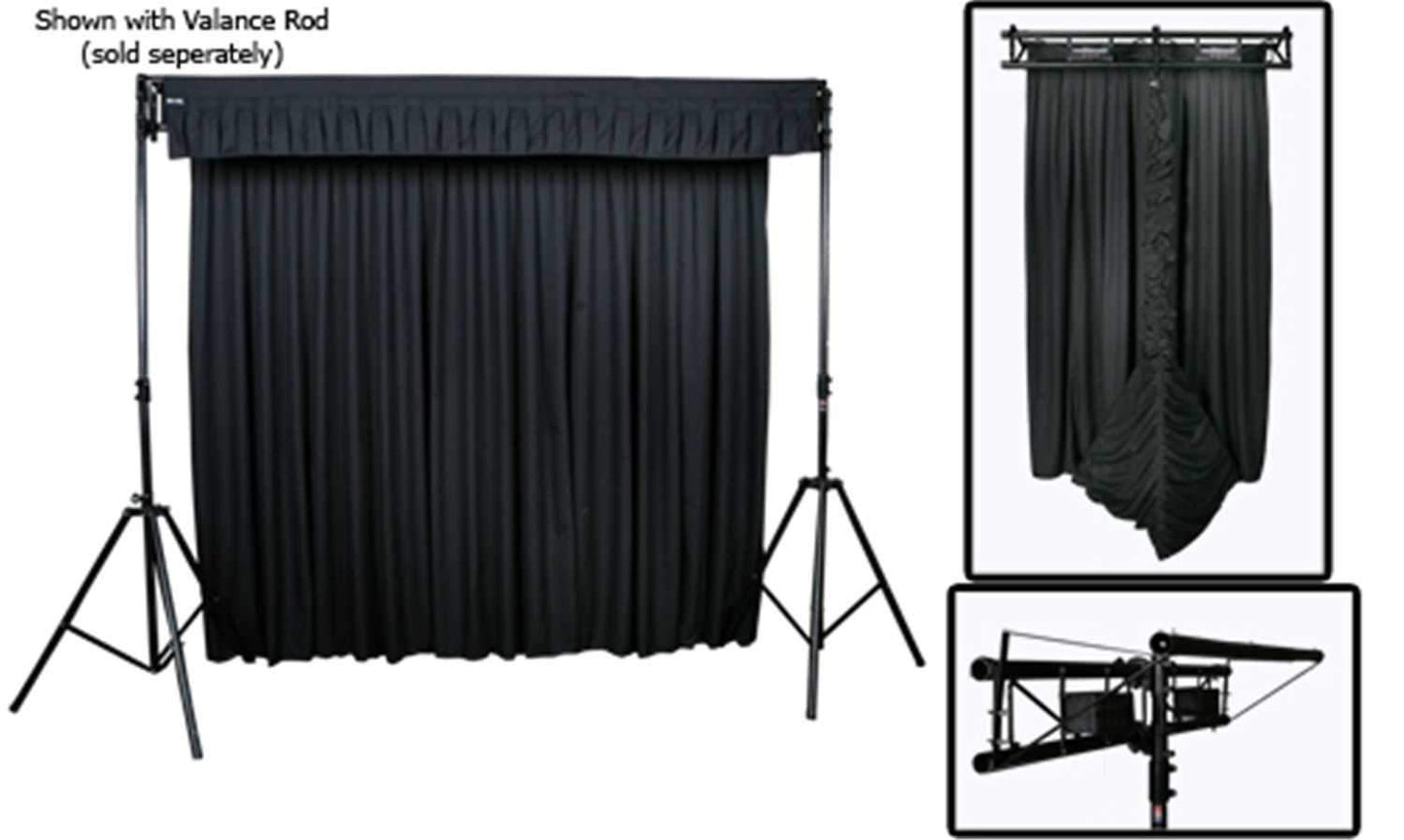 DJ Skirts DJS-CRS5B Curtain Rod System 5Ft - Black - ProSound and Stage Lighting