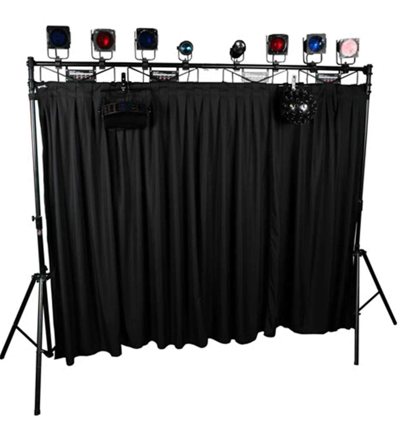 DJ Skirts DJSTC12 12Ft Truss Curtain - ProSound and Stage Lighting