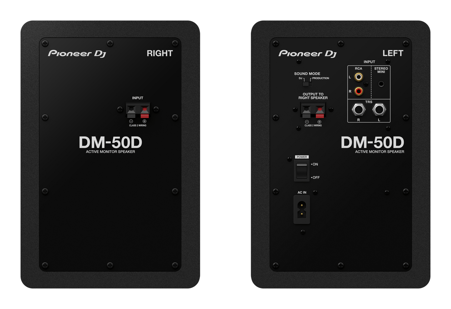Pioneer DJ DM-50D 5-Inch Powered Studio Monitors (Pair) - PSSL ProSound and Stage Lighting