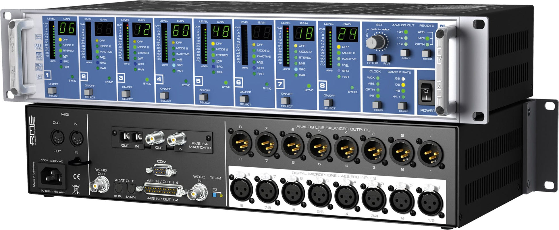 RME DMC842 8-Channel Remote Controllable Digital Microphone Preamp - PSSL ProSound and Stage Lighting
