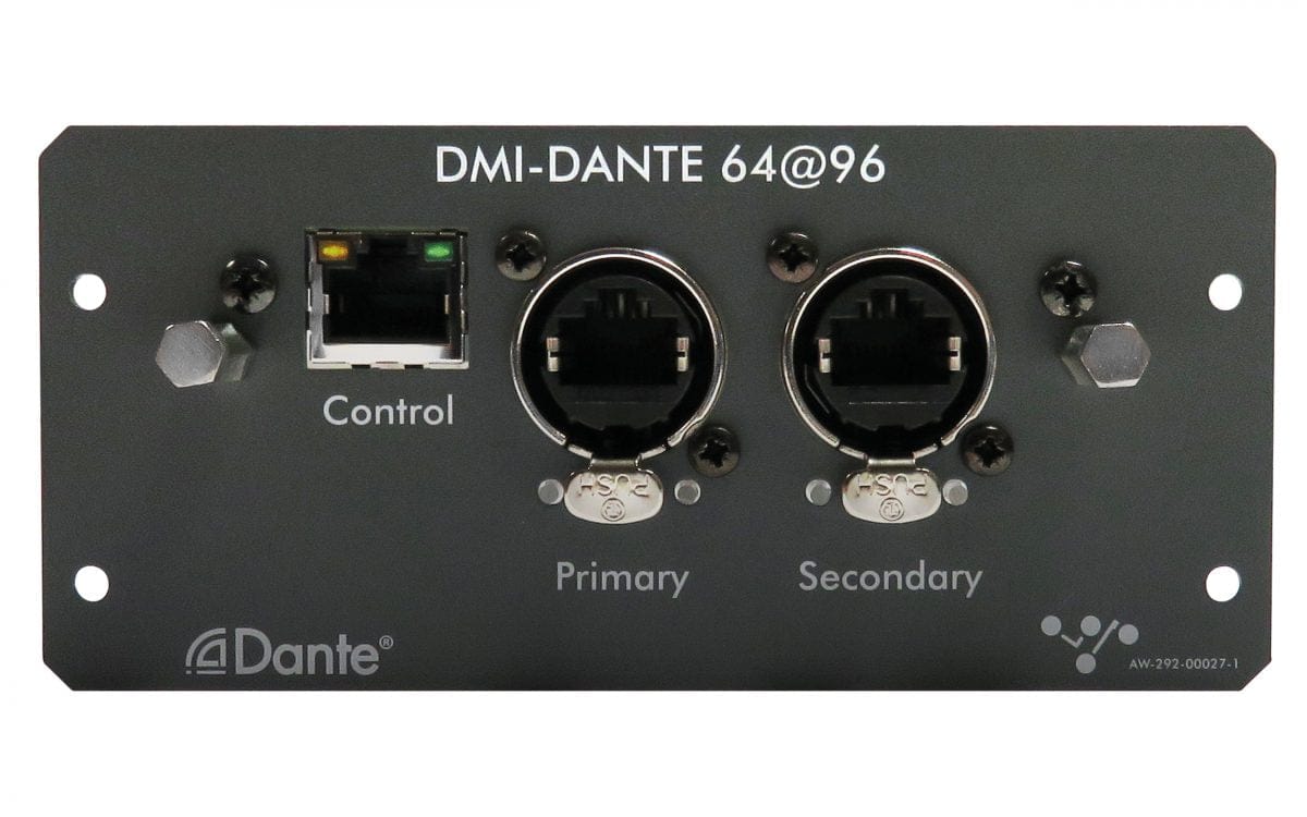 DiGiCo MOD-DMI-DANTE2 64-Channel I/O 96kHz Dante Expansion Card with 2x EtherCON Connectors - PSSL ProSound and Stage Lighting