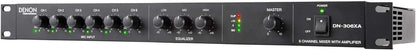 Denon Pro DN-306XA 6-Channel Mixer with Amplifier - ProSound and Stage Lighting