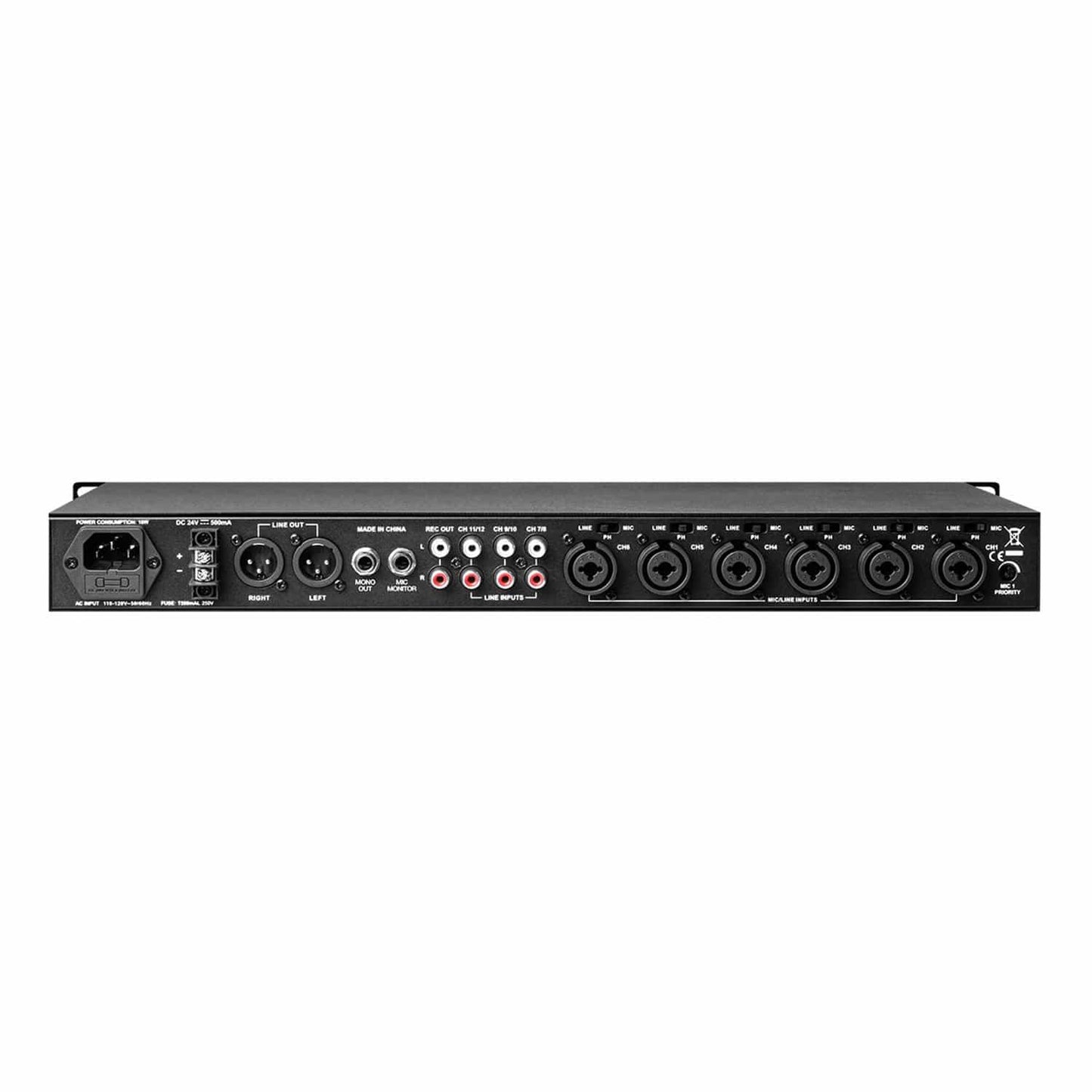Denon DJ DN-312X 12-Channel Mixer with Mic Priority - ProSound and Stage Lighting