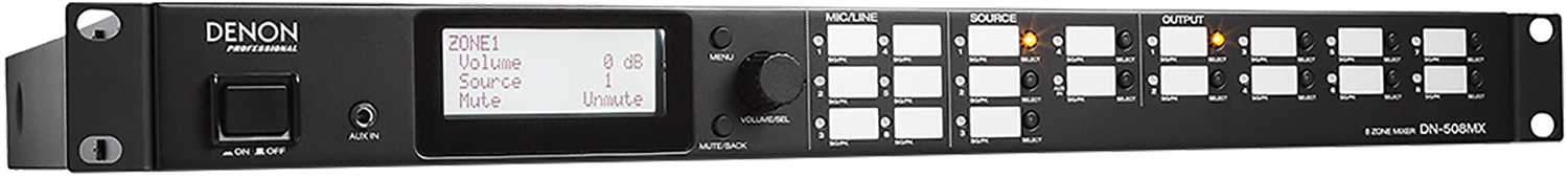 Denon Pro DN-508MX 8-Zone Digital Mixer - ProSound and Stage Lighting