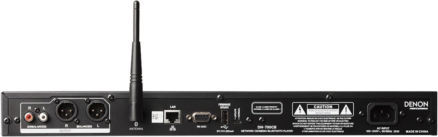 Denon Pro DN-700CB Network CD/Media Player w/ BT - PSSL ProSound and Stage Lighting