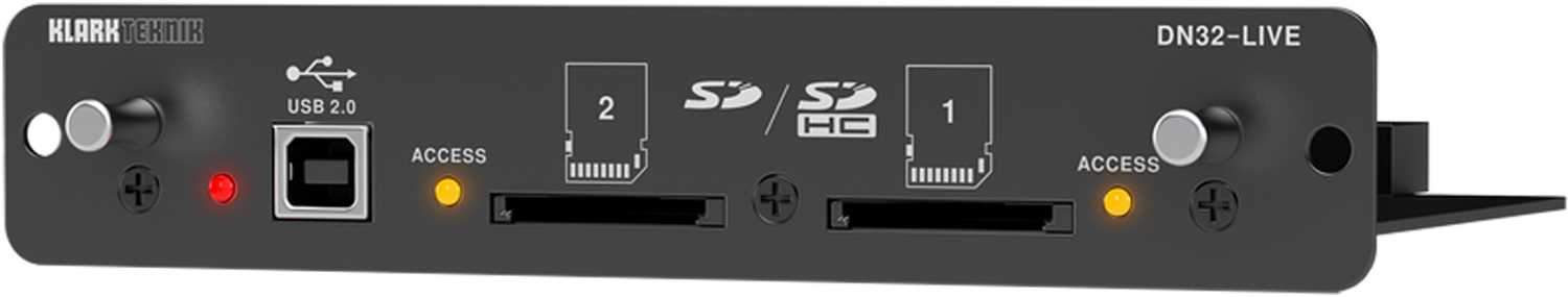 Klark Teknik DN32-LIVE SD/SDHC Expansion Module - ProSound and Stage Lighting