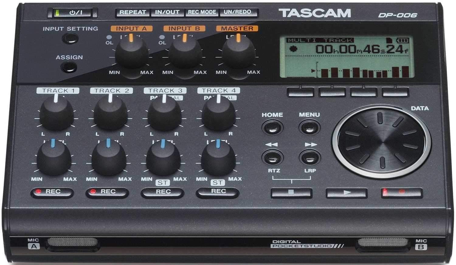 Tascam DP006 6 Track Digital Pocket Studio