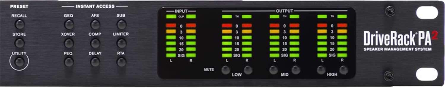 Dbx DriveRack PA2 Speaker & PA Management System - ProSound and Stage Lighting