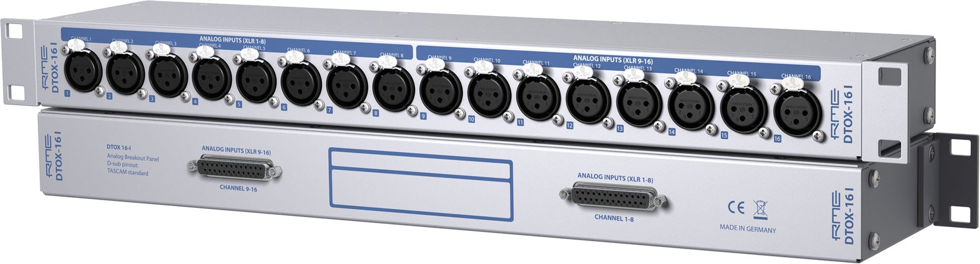 RME DTOX16I Analog Breakoutbox16 XLR inputs to 2xD-Sub 25-Pin Outputs - PSSL ProSound and Stage Lighting