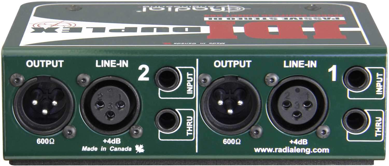 Radial Duplex 2 Channel Passive DI Box - ProSound and Stage Lighting