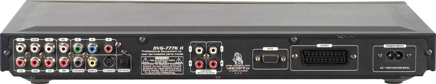 Vocopro DVG777KII Multi Format Karaoke Player-Usb - ProSound and Stage Lighting
