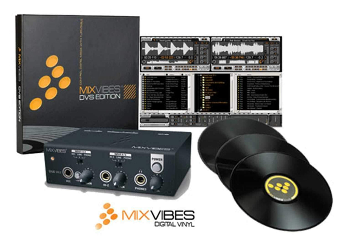 Mixvibes DVS-Mkii-Bundle with Software & Soundcard - ProSound and Stage Lighting