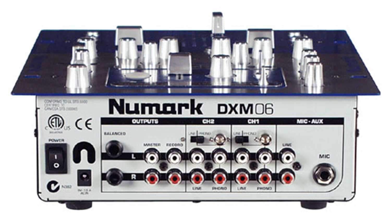 Numark DXM06 2-Channel DJ Mixer with Digital Fx - ProSound and Stage Lighting