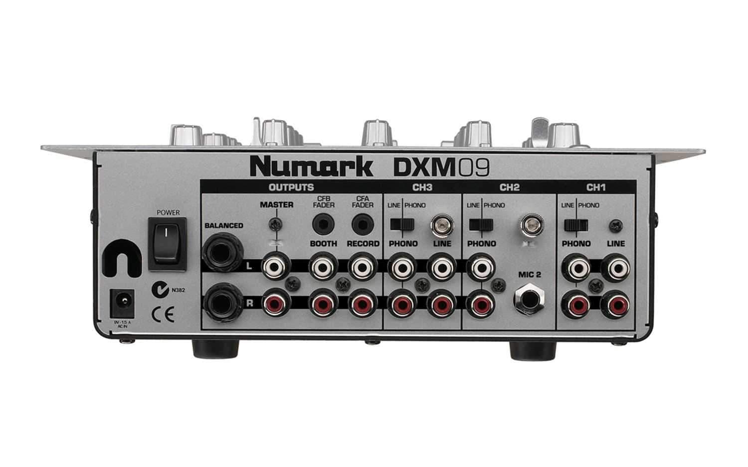 Numark DXM09 10 3 Channel DJ Mixer with Effects - ProSound and Stage Lighting
