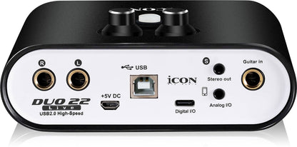 Icon Pro Audio DUO22 Live 1 x 2 Audio Interface - PSSL ProSound and Stage Lighting