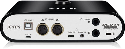 Icon Pro Audio DUO44 Live 2 x 2 Audio Interface - PSSL ProSound and Stage Lighting