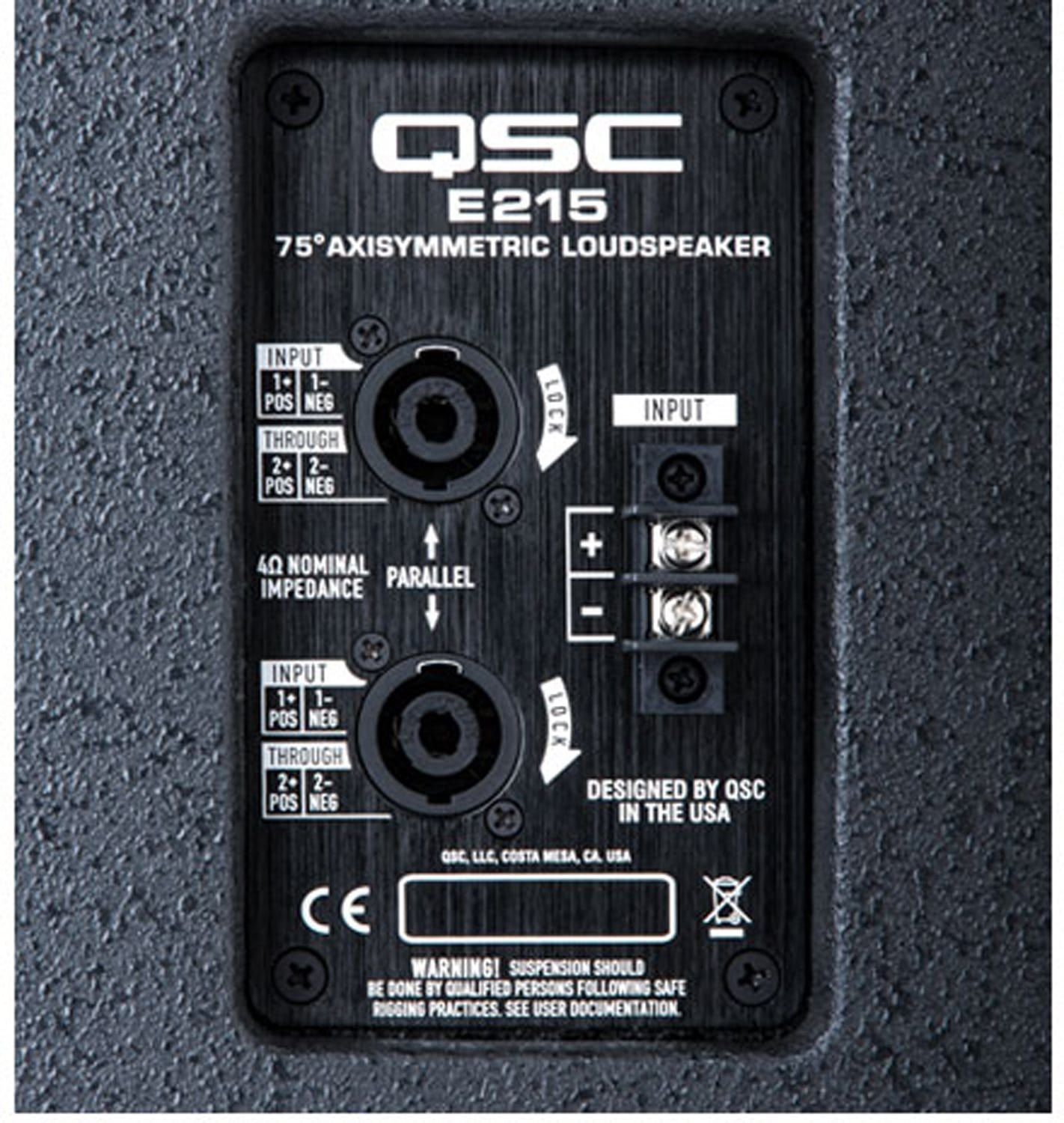 QSC E215 Dual 15-Inch 2-Way Passive Speaker - ProSound and Stage Lighting