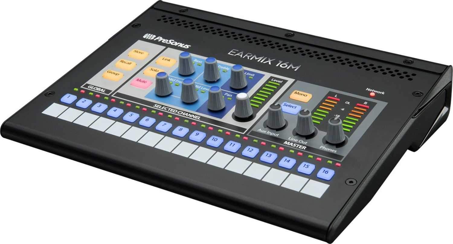 PreSonus EarMix 16M 16x2 AVB-networked Personal Monitor Mixer - ProSound and Stage Lighting