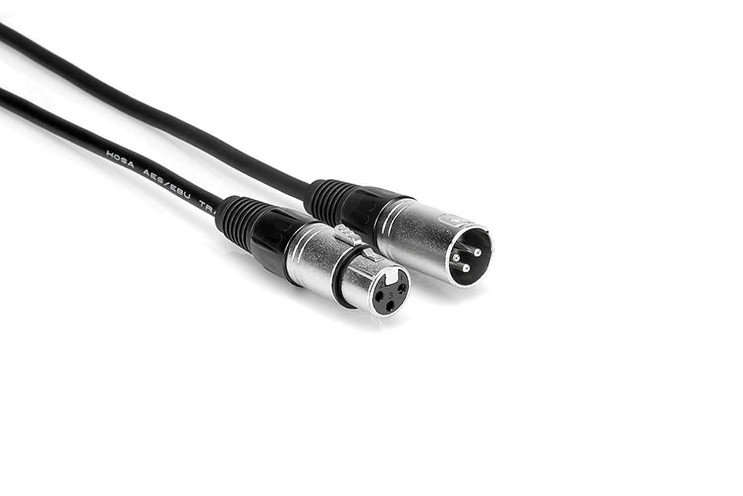 Hosa EBU-020 AES/EBU Cable XLR F to XLR M 20 ft - ProSound and Stage Lighting