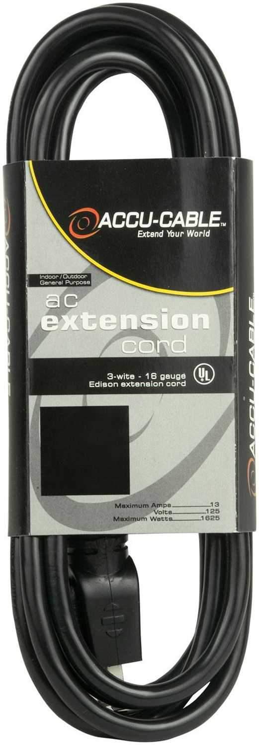 Accu-Cable EC16350 50 Ft 16G Black Extension Cable - ProSound and Stage Lighting