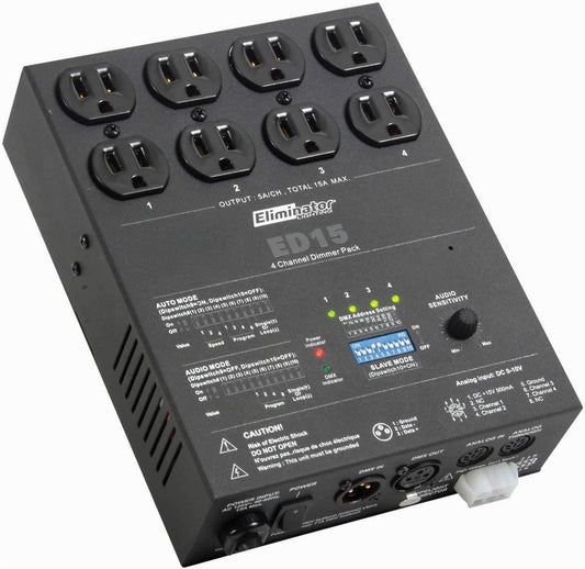 Eliminator ED15 4 Channel DMX Dimmer Pack - ProSound and Stage Lighting