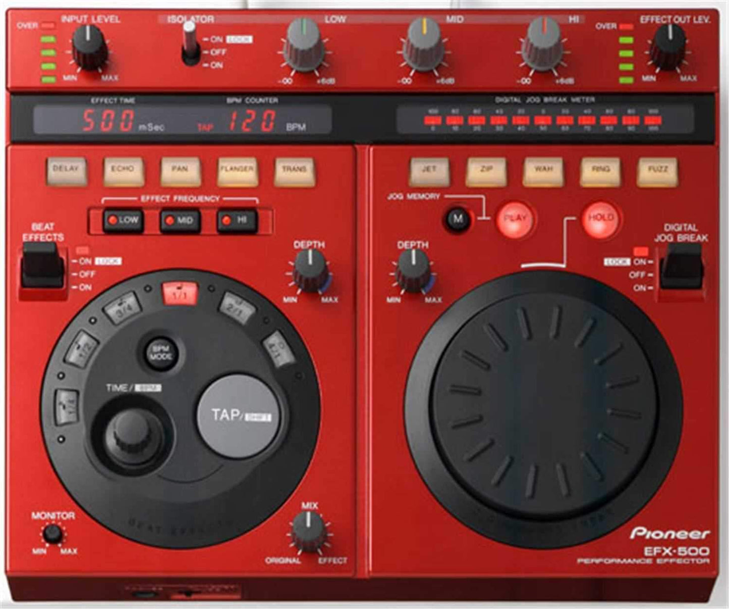 Pioneer EFX500R DJ Effects Unit In Red - ProSound and Stage Lighting