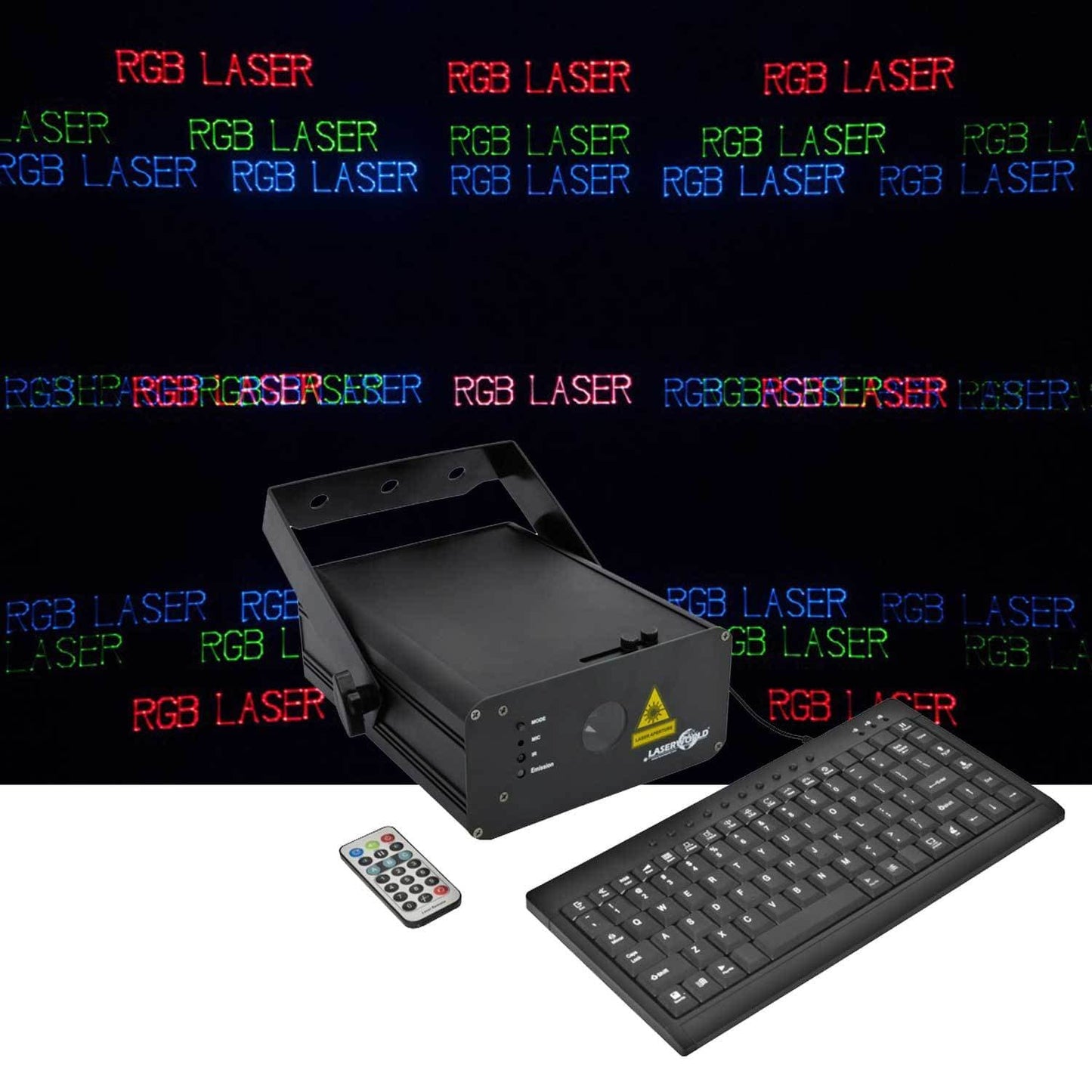 Laserworld EL500RGB KeyTEX Pattern & Text Laser - ProSound and Stage Lighting