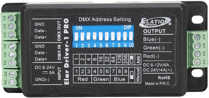 Elation ELAR DRIVER1 PRO 3-Channel RGB LED DMX Driver - ProSound and Stage Lighting