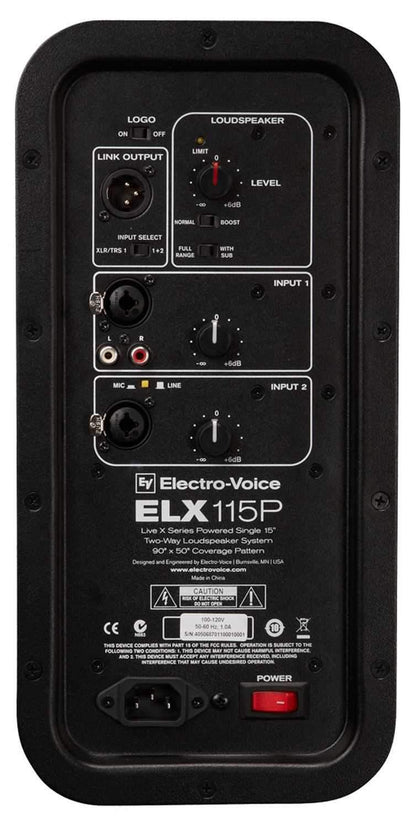 Electro-Voice ELX115P Powered Speaker 15-Inch Speaker - ProSound and Stage Lighting