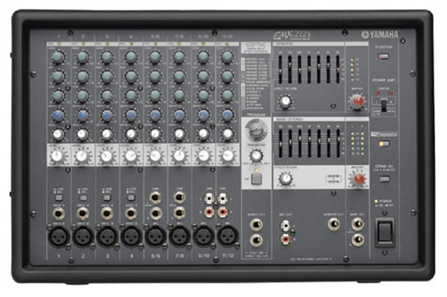 Yamaha EMX212S Powered Mixer 2 X 200 Watts 12 Ch - ProSound and Stage Lighting