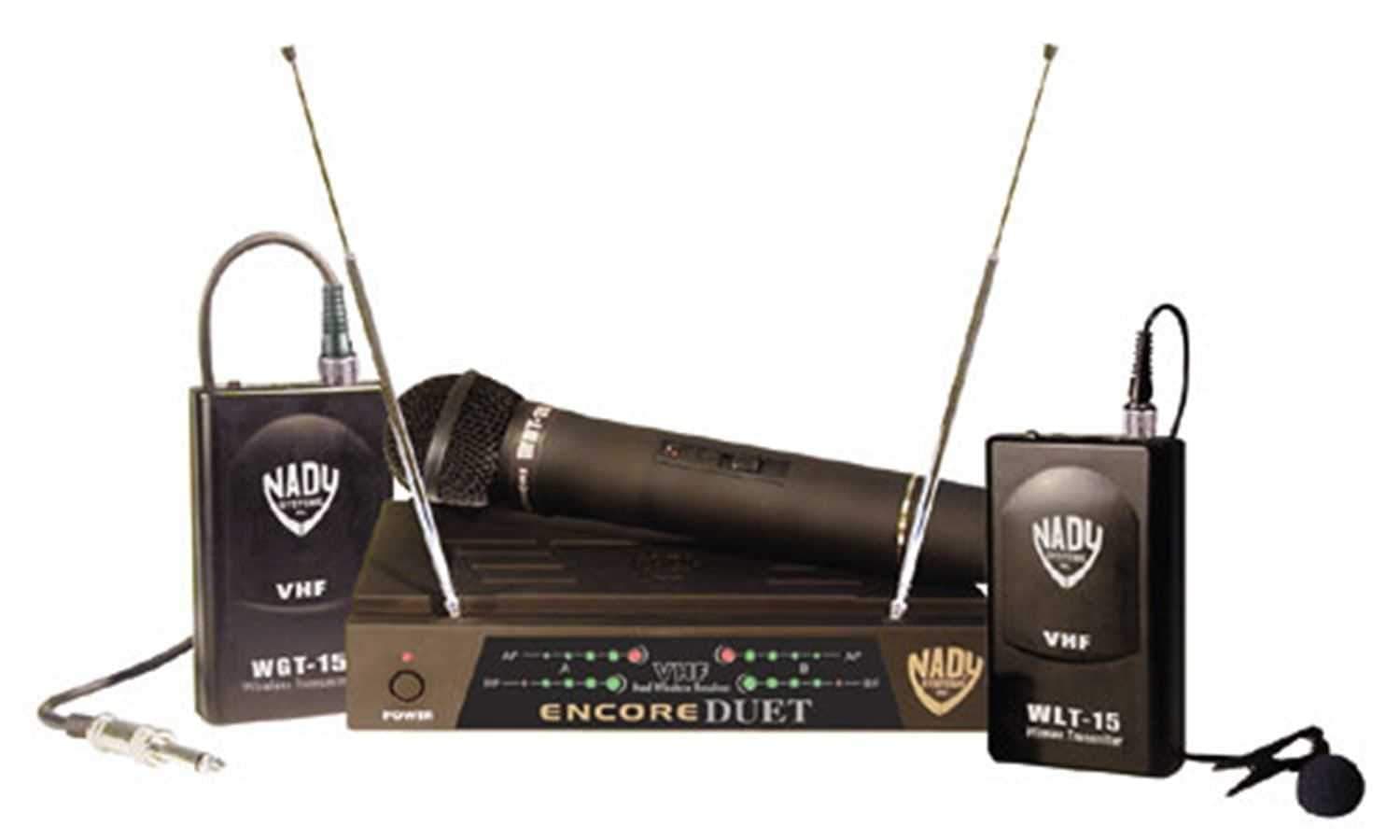 Nady DUETHTHM3 Dual Ch Hand/Head Set Wireless - ProSound and Stage Lighting