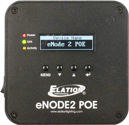 Elation eNode2 POE 2-Universe Ethernet-DMX Node - ProSound and Stage Lighting