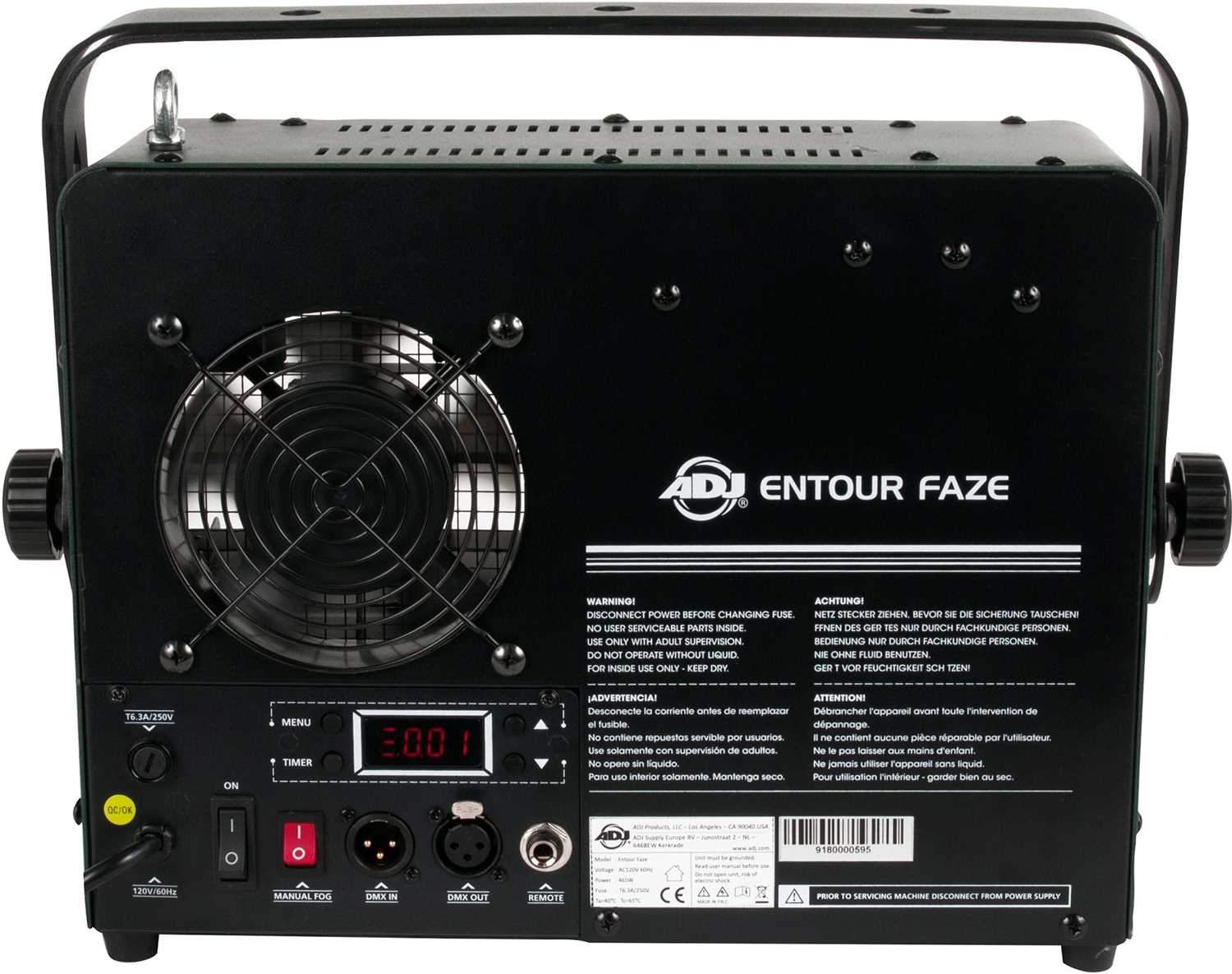 ADJ American DJ Entour Faze 450W Faze Machine with DMX - ProSound and Stage Lighting