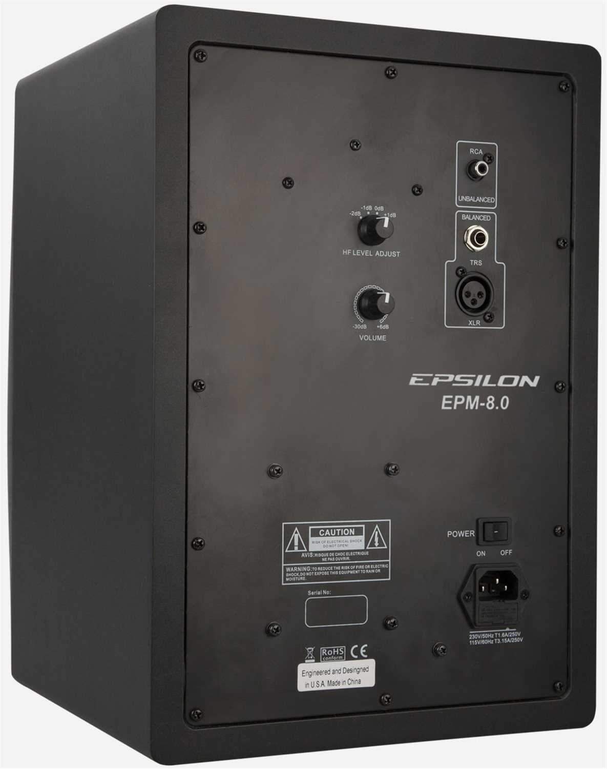 Epsilon EPM 8.0 Inch 2-Way Powered Studio Monitor - ProSound and Stage Lighting
