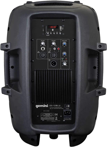Gemini ES-12BLU 12inch Powered Speaker with Bluetooth - ProSound and Stage Lighting