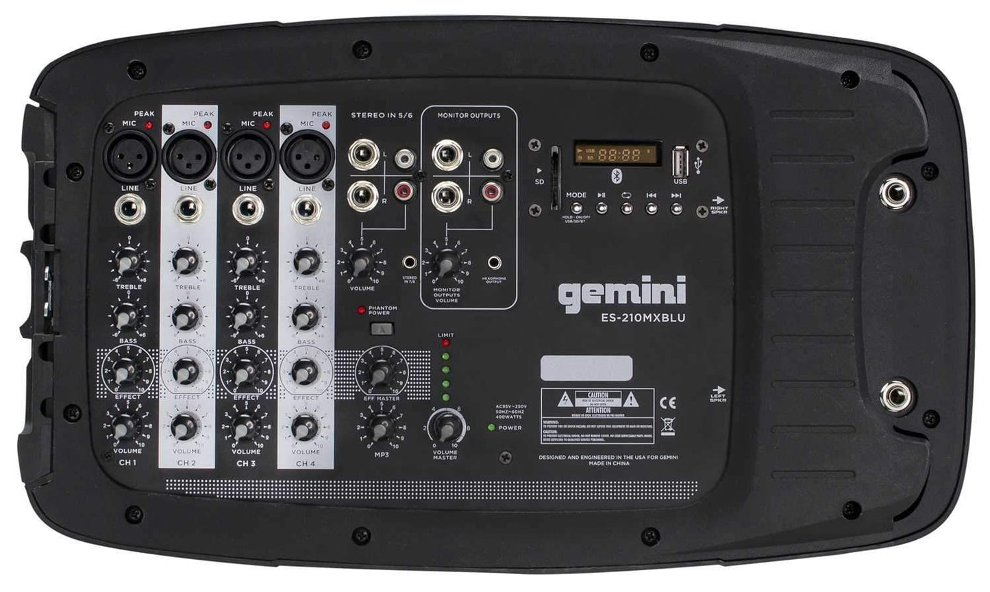 Gemini ES-210MX-BLU Portable PA System w Bluetooth - ProSound and Stage Lighting