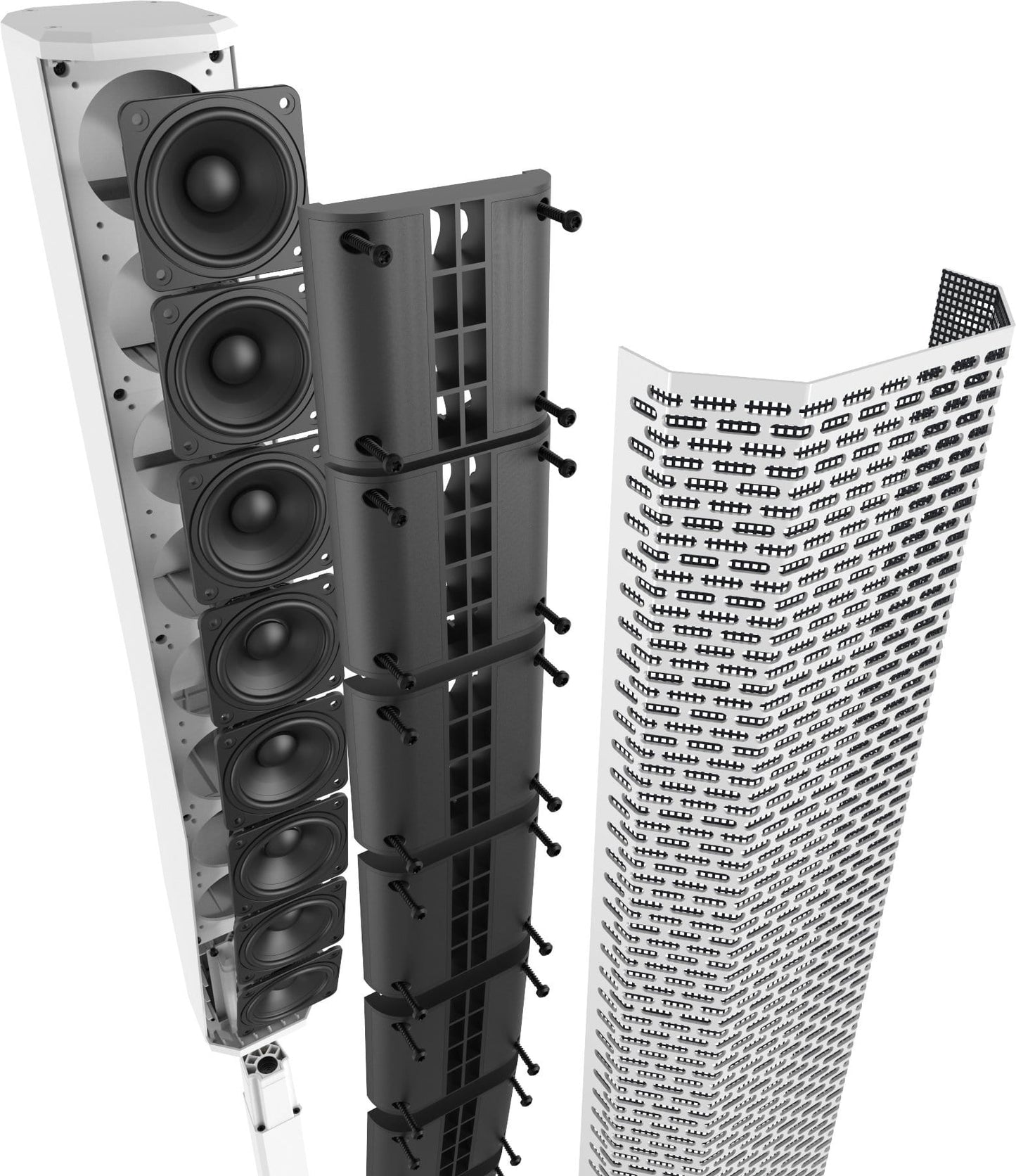 Electro Voice EVOLVE 50M White Portable Column Array System - ProSound and Stage Lighting