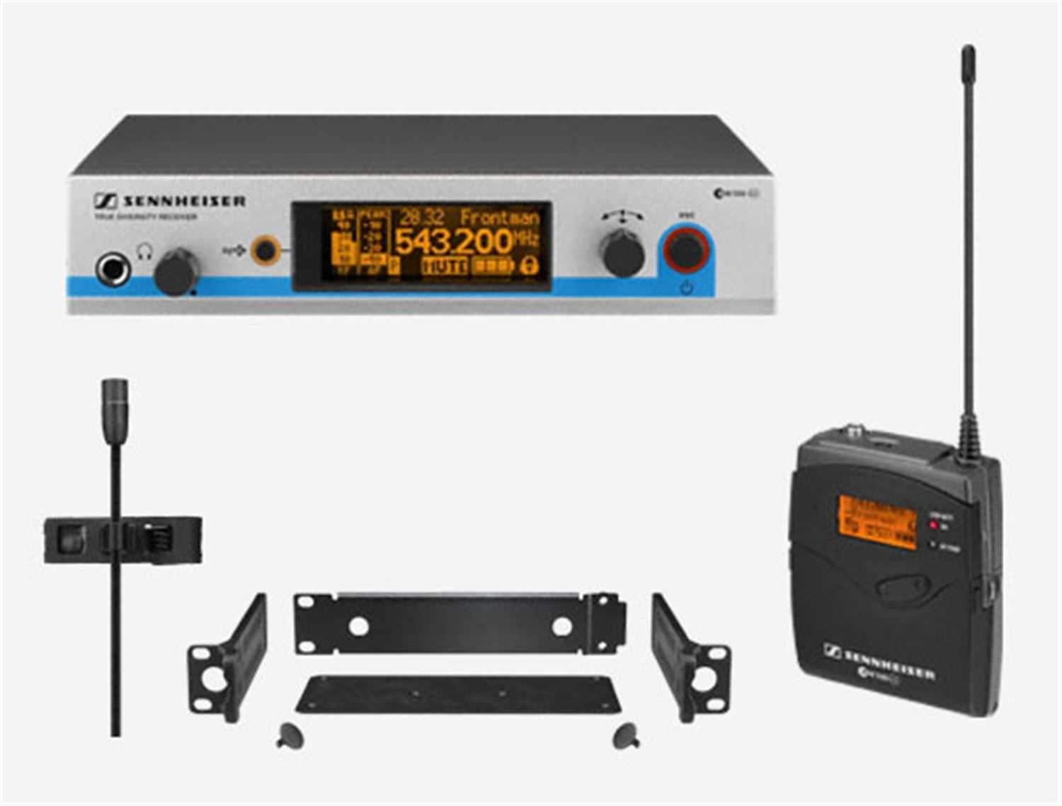 Sennheiser EW-512-G3 Rackmount Omnidirectional Lavalier Wireless Mic System - ProSound and Stage Lighting