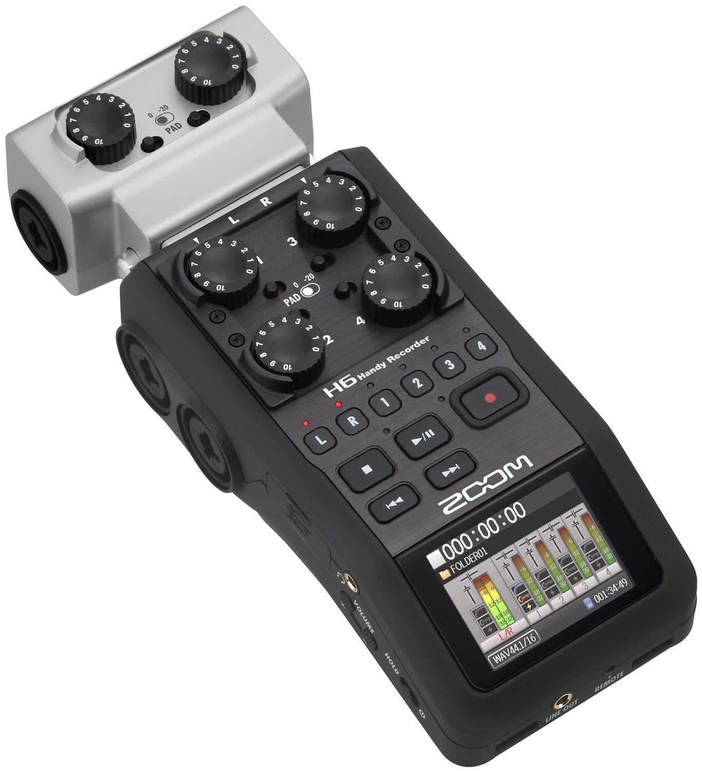 Zoom EXH6 XLR TRS Capsule for H6 Recorder - ProSound and Stage Lighting