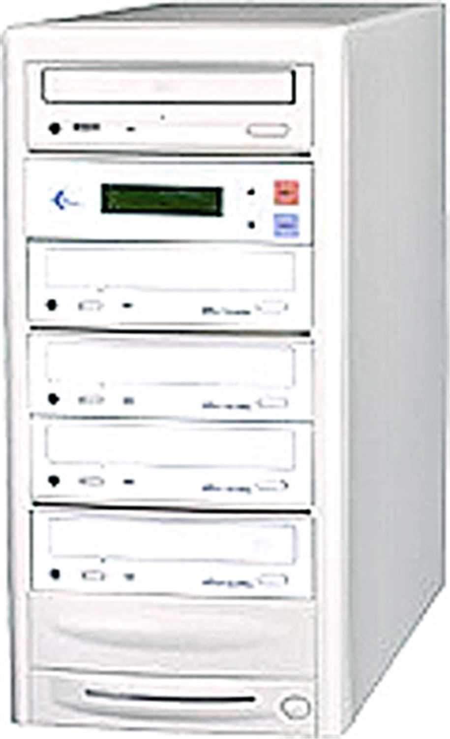 EZ-Dupe EZD4TCDSYS 1x4 CD Duplicator 80GB -Beige - ProSound and Stage Lighting