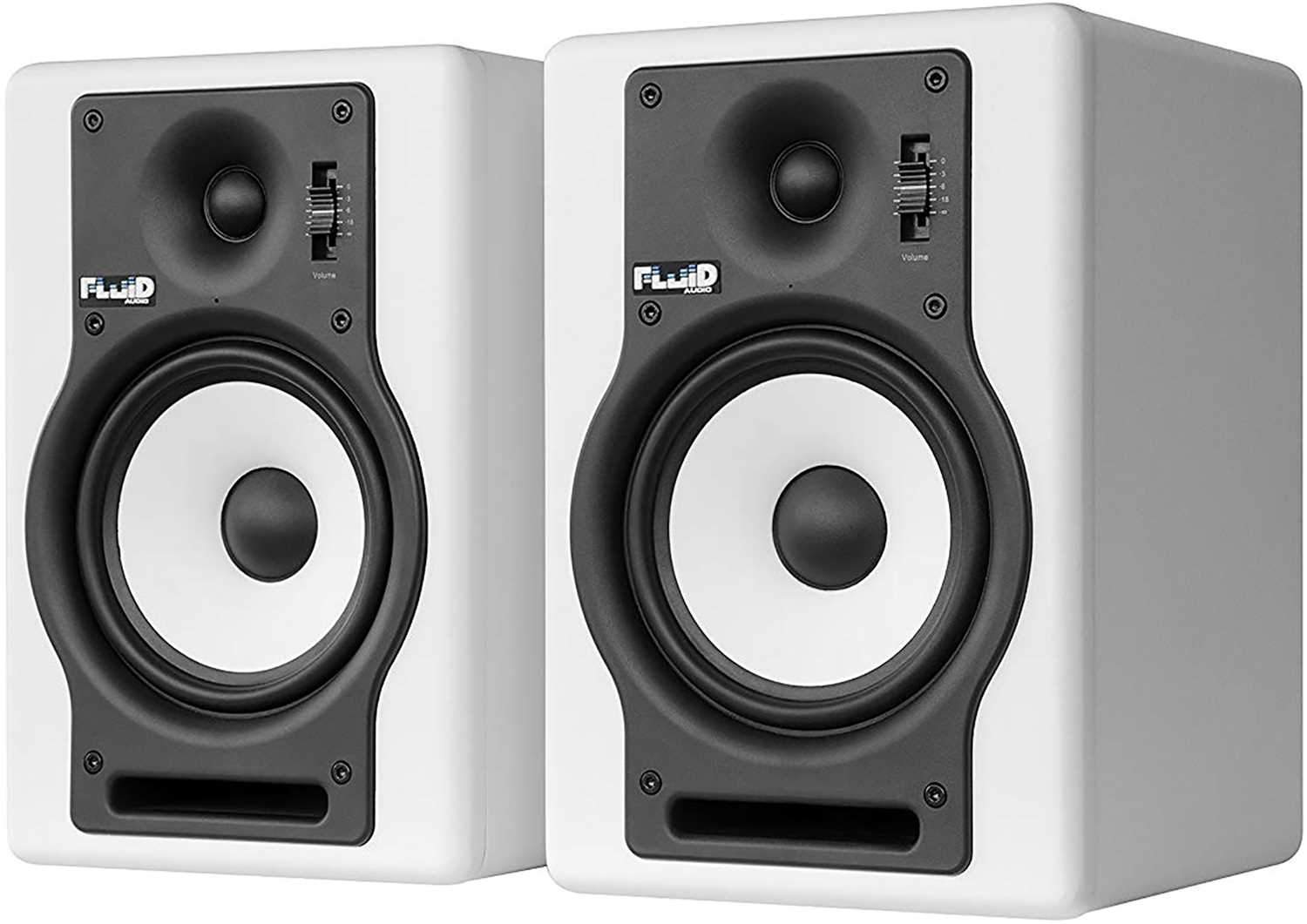Fluid Audio F5W White Pair 5-inch Studio Monitor - ProSound and Stage Lighting
