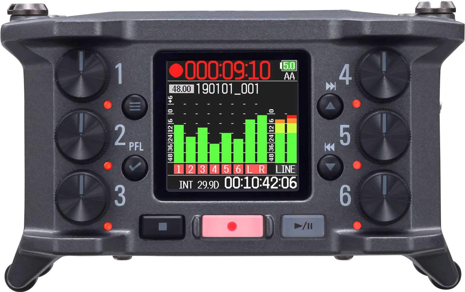 ZOOM F6 MultiTrack Field Recorder Battery Powered - ProSound and Stage Lighting