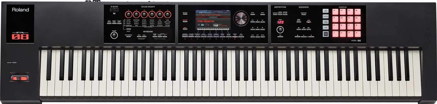 Roland FA-08 88 Weighted Key Music Workstation - ProSound and Stage Lighting