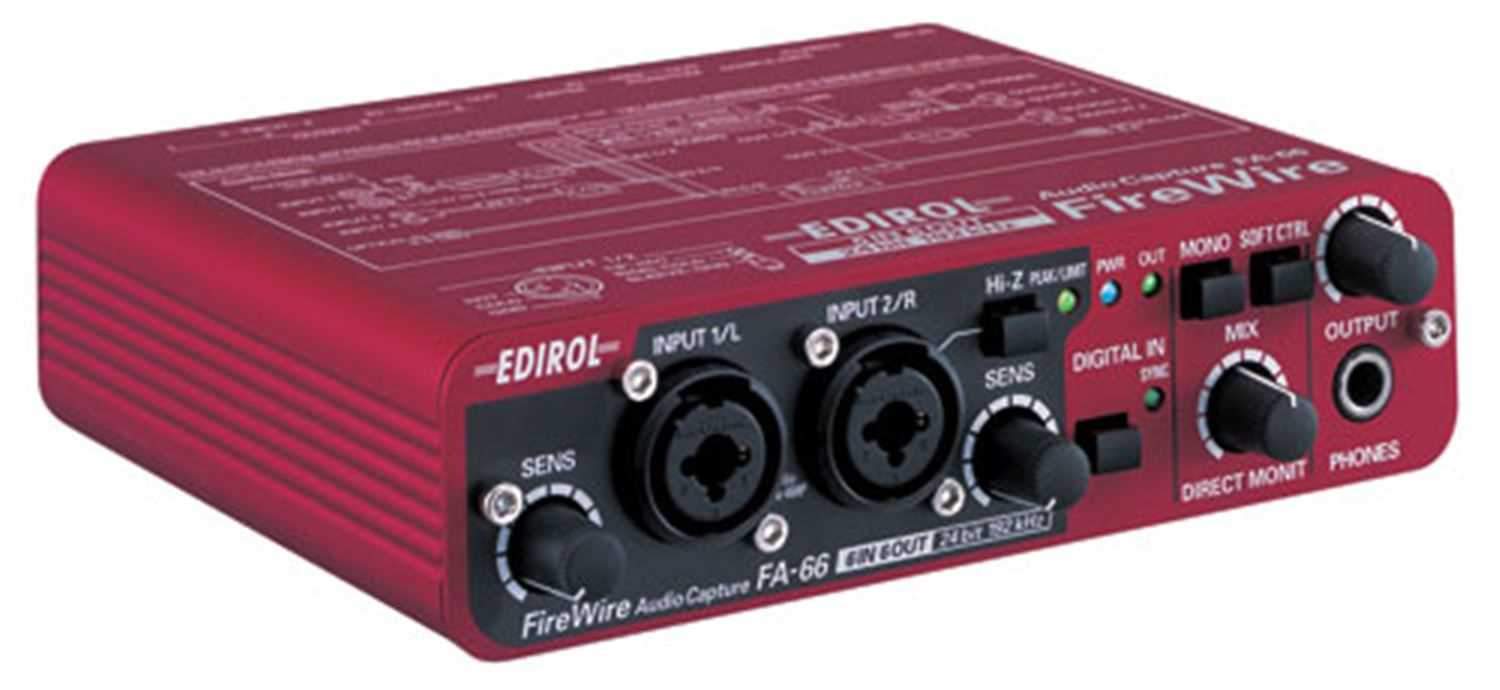 Edirol FA-66 6 Channel Portable Firewire Audio Int - ProSound and Stage Lighting