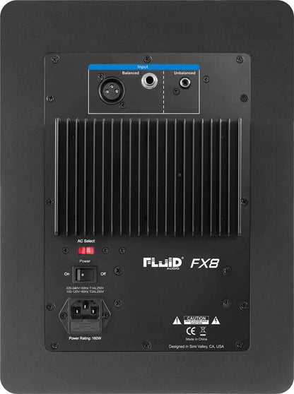 Fluid Audio FX8 8-Inch Powered Studio Monitor - ProSound and Stage Lighting