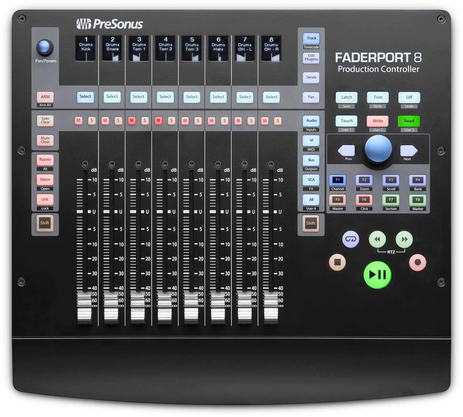 PreSonus Faderport 8 DAW Production Controller - ProSound and Stage Lighting